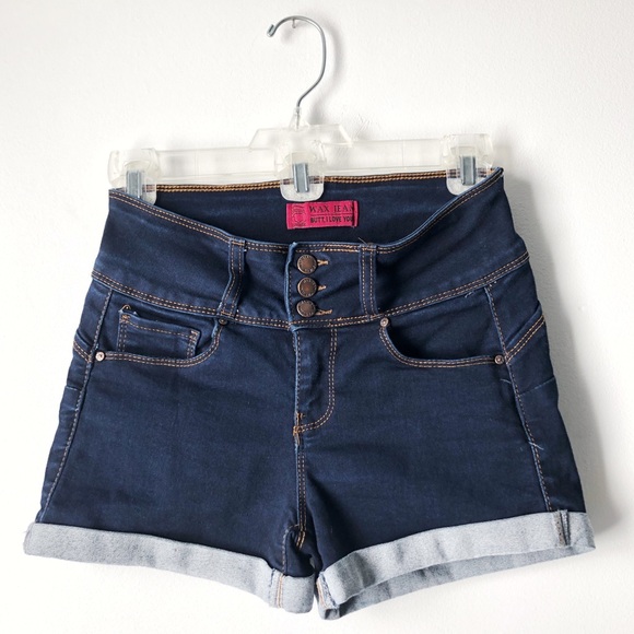 Wax Jean Pants - Wax Jeans • Butt I love you High Rise Shorts